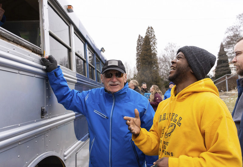 Crossing borders to help: Youngstown Blue Coats distribute winter wear in Farrell